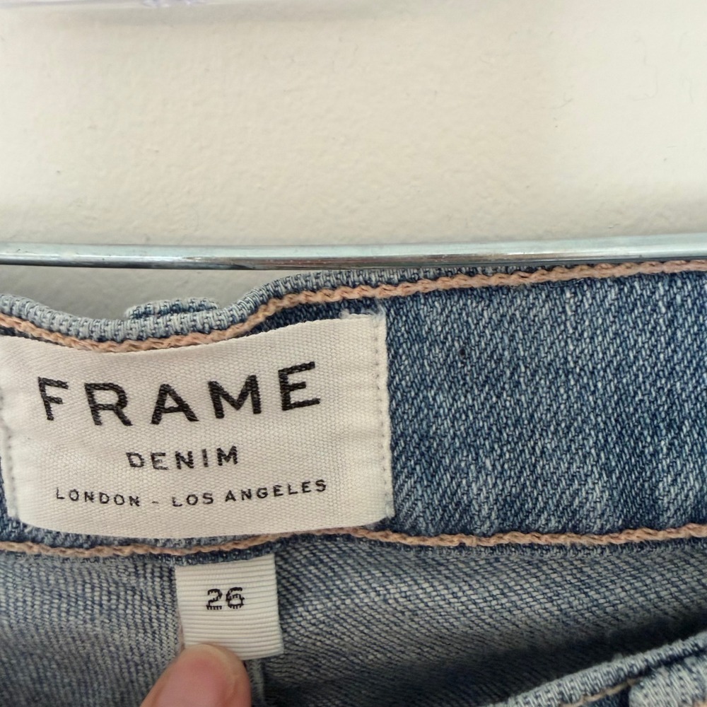 FRAME Le Boy Jeans Womens Size 26 Light Wash Denim Keaton Cut - Picture 3 of 11